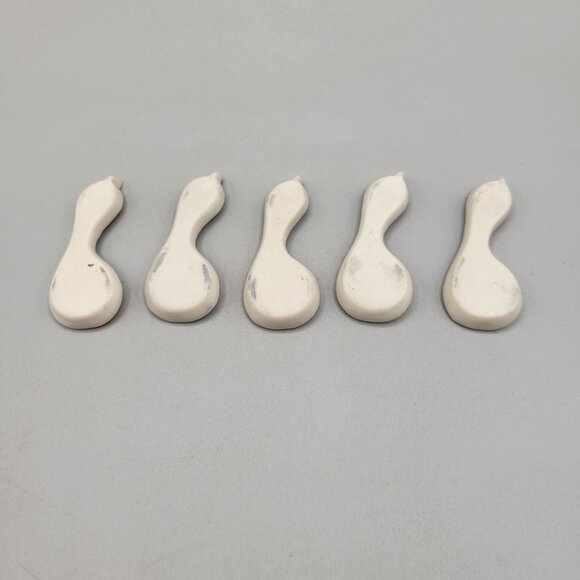 Hashi-Oki Chopstick Rests Porcelain Floral Patterns Vintage Set of 5 - Picture 3 of 5